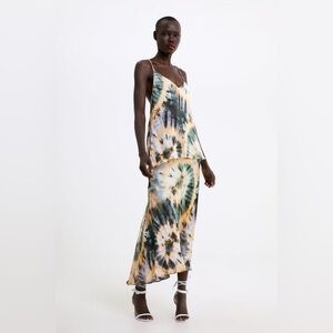 Zara Tie Dye Maxi Skirt S